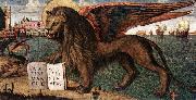 CARPACCIO, Vittore The Lion of St Mark (detail) dsf oil